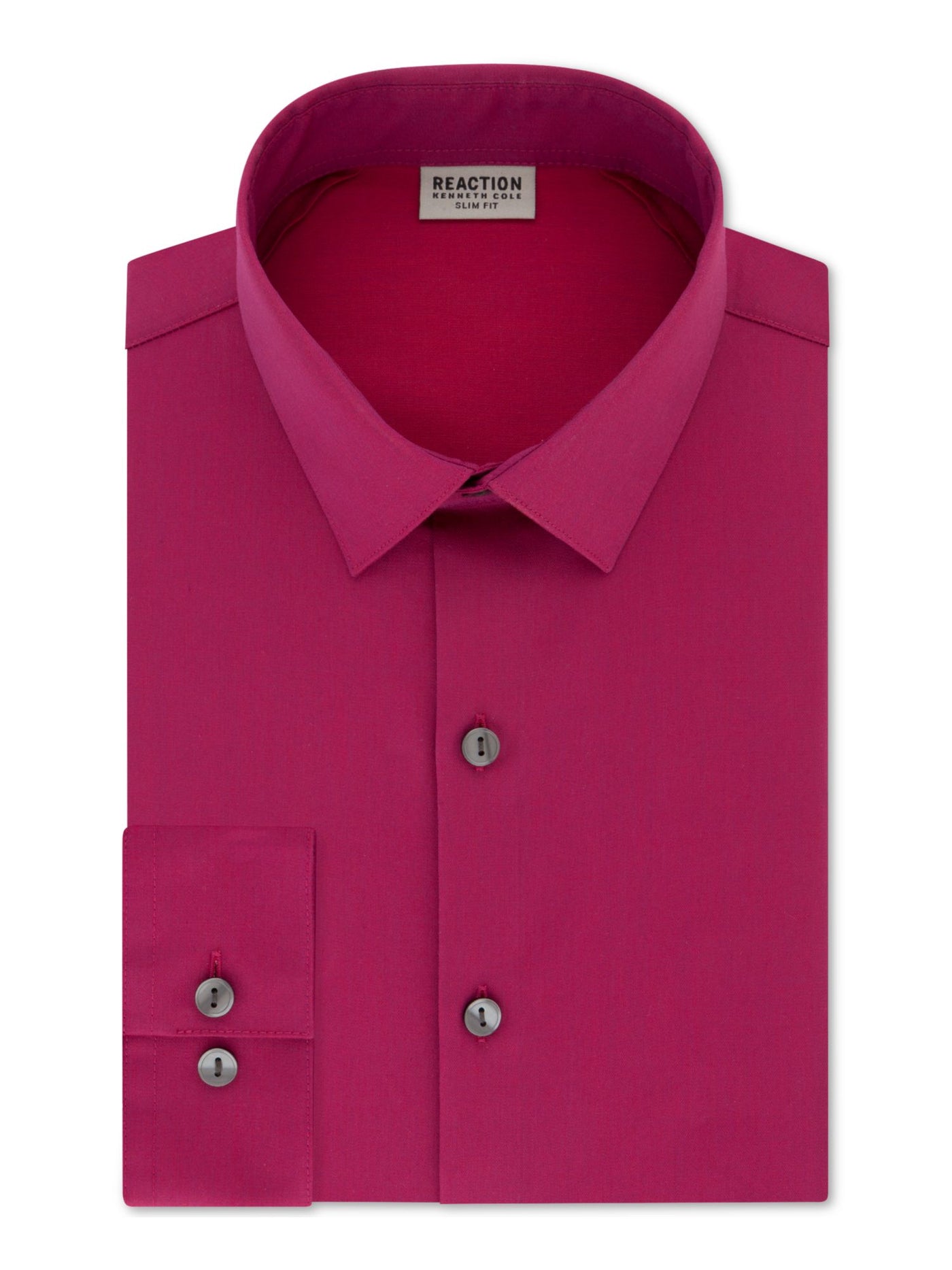 KENNETH COLE Mens Pink Collared Slim Fit Non Iron Dress Shirt 15.5- 34\35