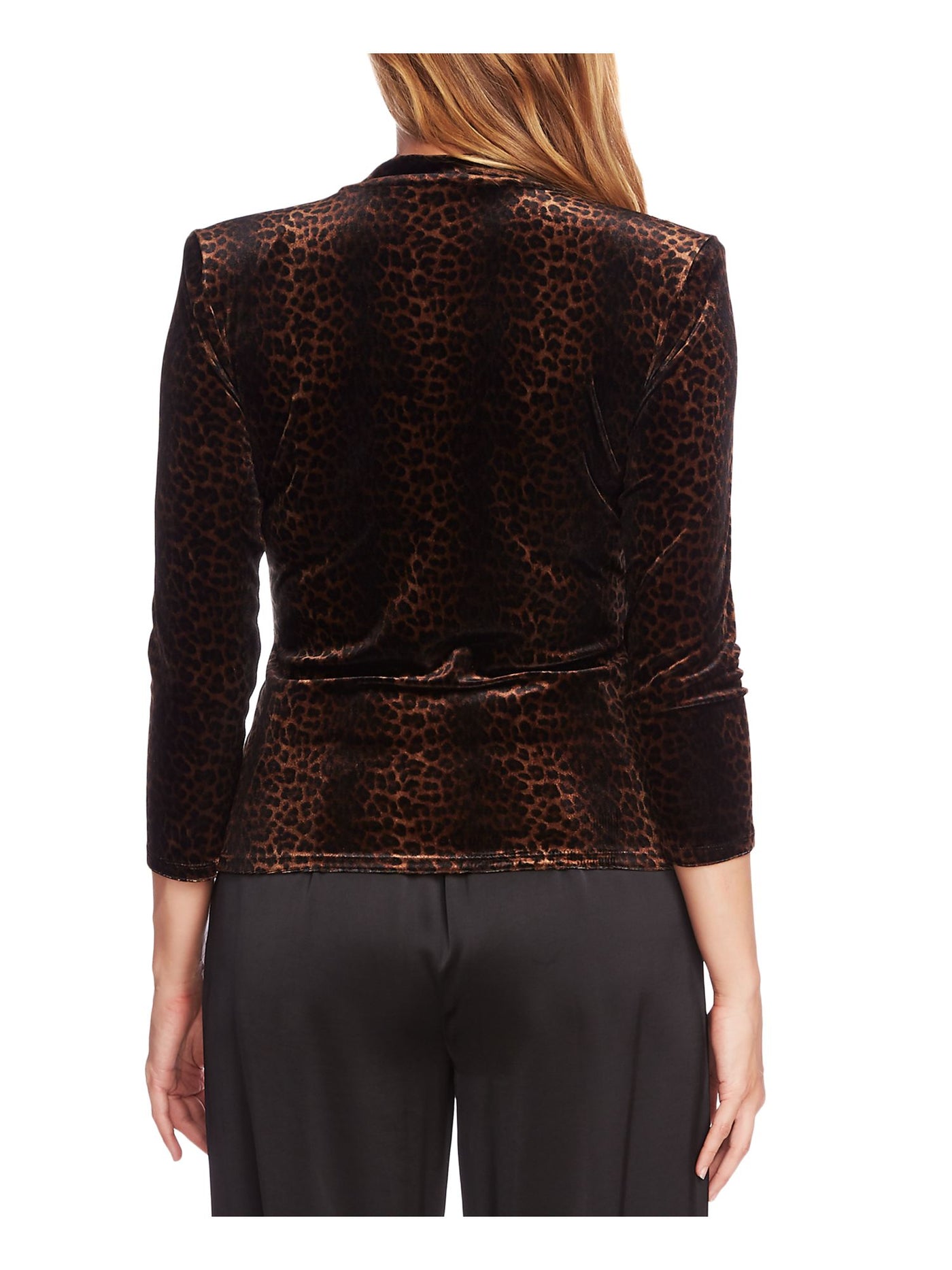 VINCE CAMUTO Womens 3/4 Sleeve Crew Neck T-Shirt Top