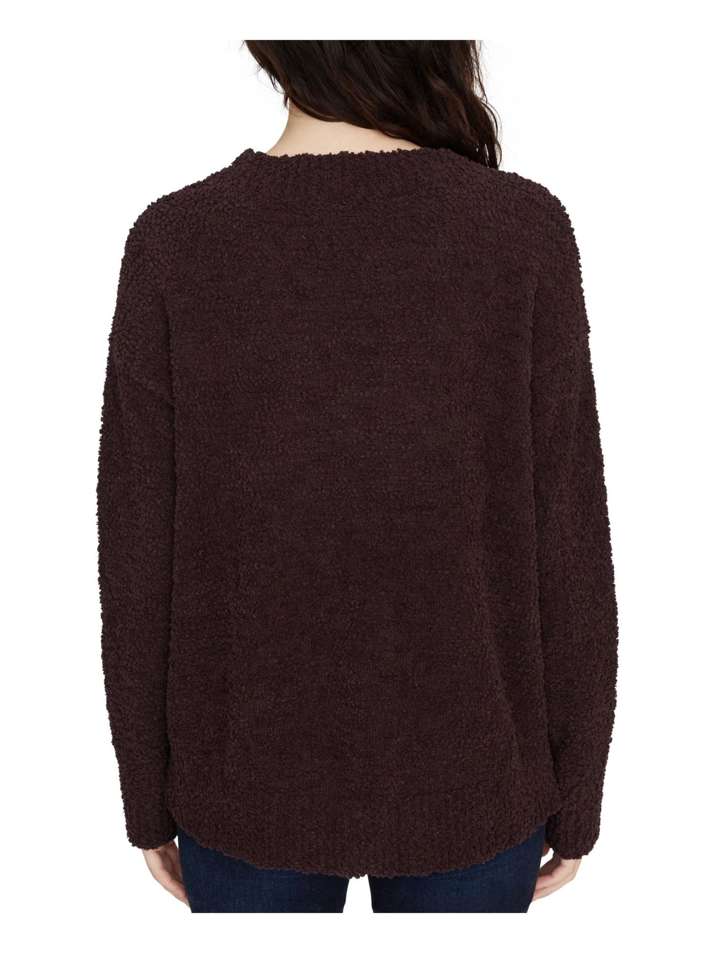 SANCTUARY Womens Burgundy Long Sleeve Jewel Neck Top XL