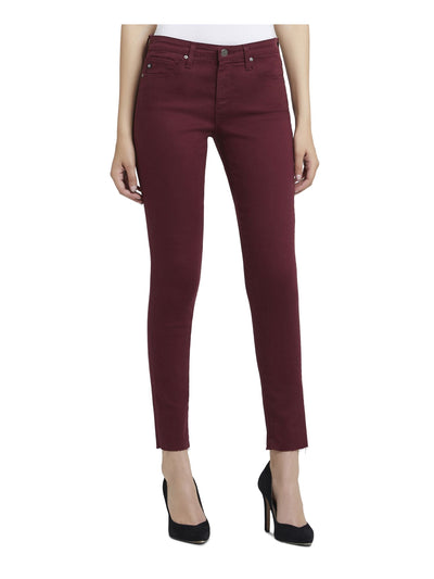 ADRIANO GOLDSCHMIED Womens Maroon Skinny Jeans 24 Waist