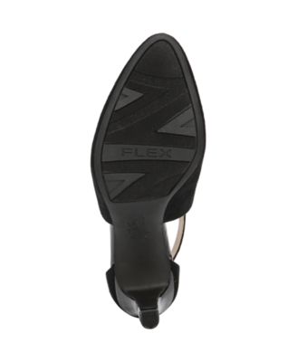 LIFE STRIDE Womens Black Goring Cutouts Padded Giovanna Almond Toe Stiletto Zip-Up Pumps Shoes M