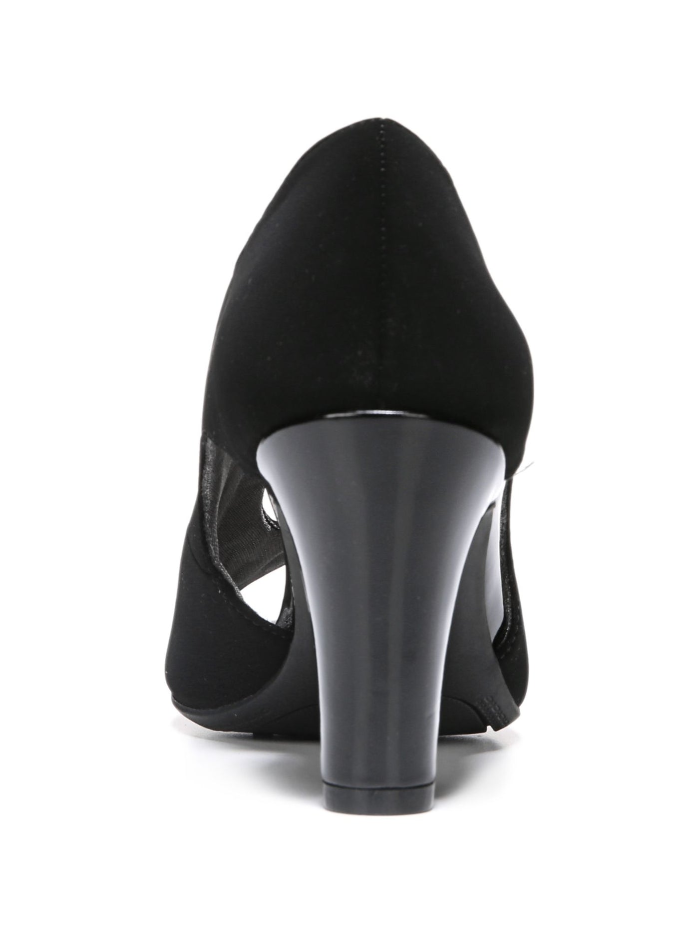 LIFE STRIDE Womens Black Goring Cushioned Carla Peep Toe Block Heel Slip On Shootie 9.5 W