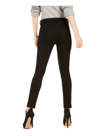 Jen 7 By 7 For All Mankind Womens Black Skinny Pants 8