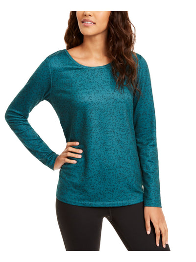 IDEOLOGY Womens Long Sleeve Jewel Neck Top