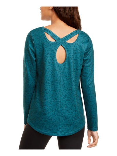 IDEOLOGY Womens Long Sleeve Jewel Neck Top