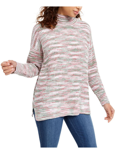 HIPPIE ROSE Womens Pink Printed Long Sleeve Turtle Neck Blouse XS