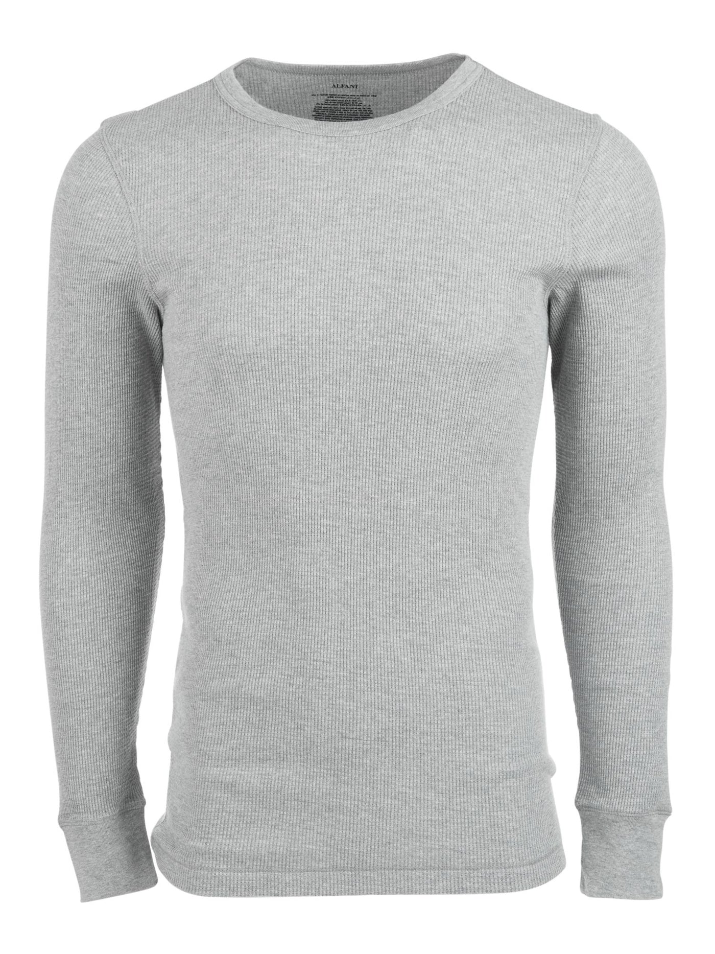 ALFANI Intimates Gray Crew Neck Shirt Casual M