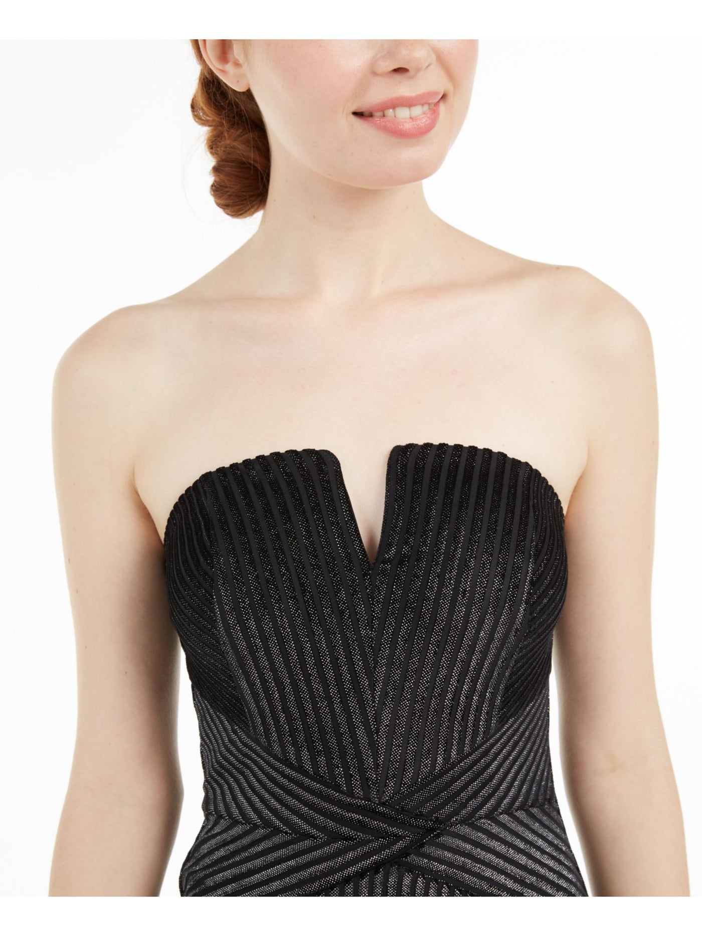 TRIXXI Womens Shimmering Sleeveless Sweetheart Neckline Mini Evening Body Con Dress