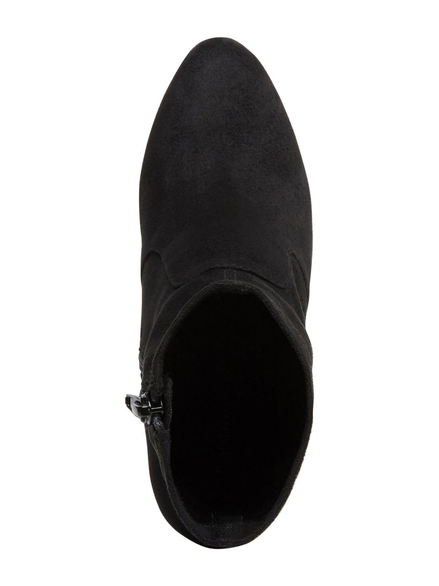 MADDEN GIRL Womens Black Padded Rally Almond Toe Block Heel Zip-Up Booties 10 M