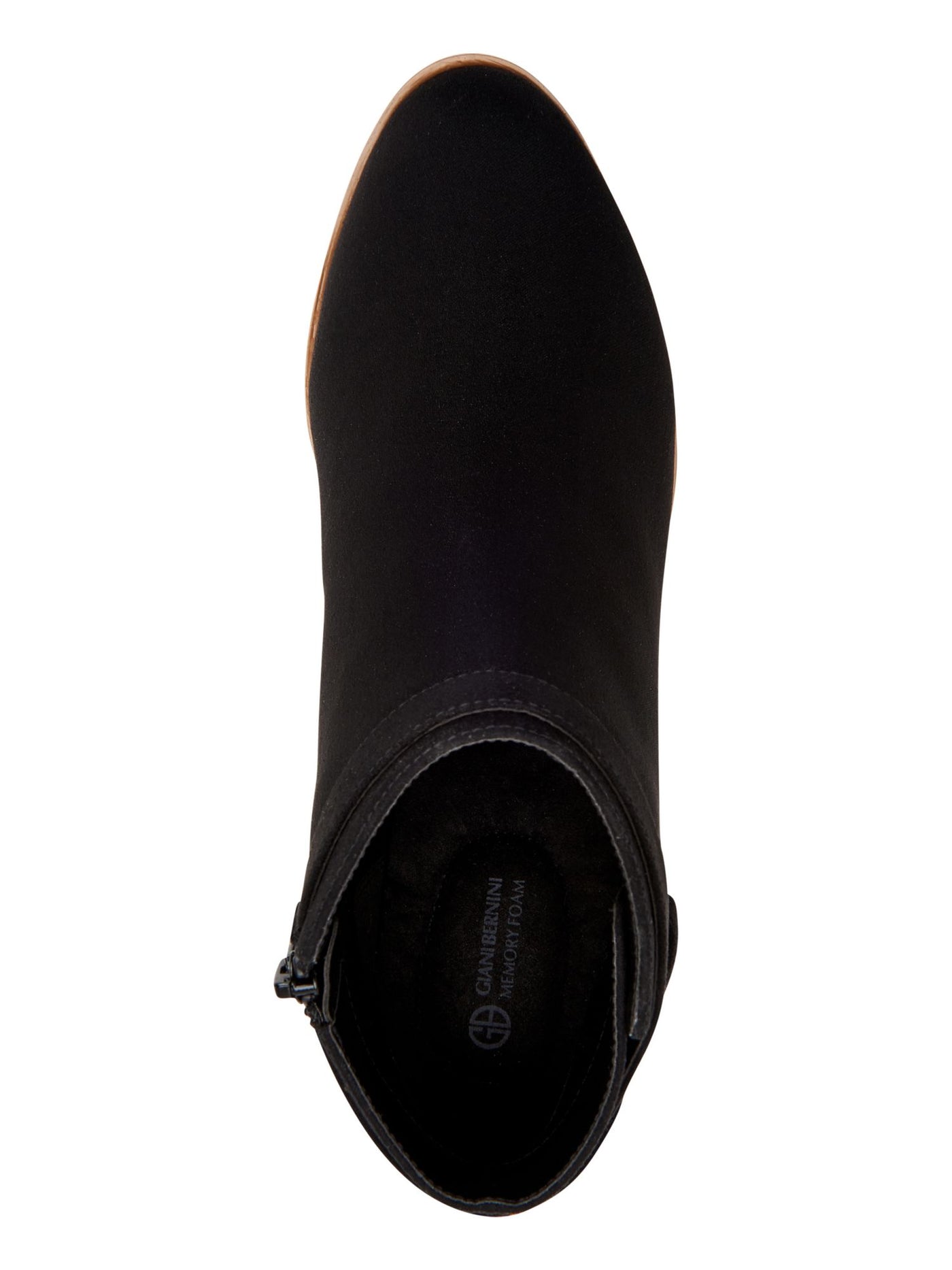 GIANI BERNINI Womens Black Ankle Straps Cushioned Buckle Accent Oleesia Round Toe Block Heel Zip-Up Booties M