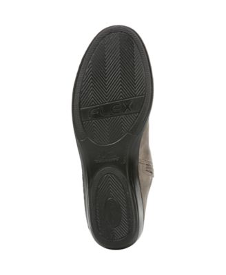 LIFE STRIDE Womens Black Stitching Detail Comfort Georgia Almond Toe Stiletto Zip-Up Booties M