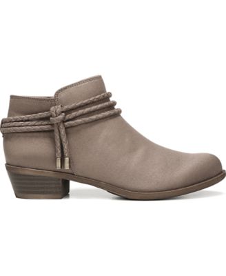 LIFE STRIDE VELOCITY Womens Brown Braided Comfort Andrea Round Toe Block Heel Zip-Up Booties 9 M