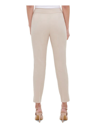 CALVIN KLEIN Womens Zippered Skinny Pants