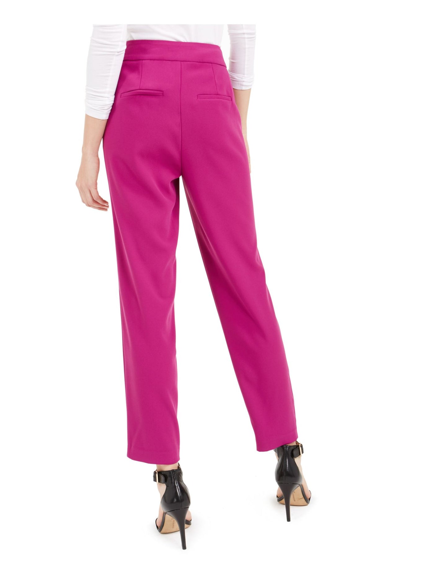 BAR III Womens Pink High Waist Pants Size: 8