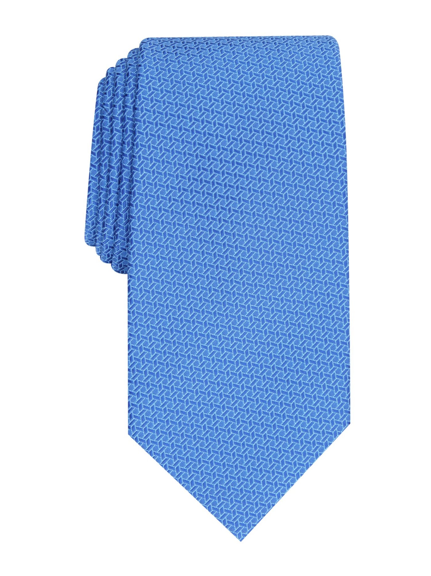 PERRY ELLIS Mens Silver Neat Classic Neck Tie