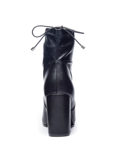 CHINESE LAUNDRY Womens Black Comfort Stretch Kyla Square Toe Block Heel Booties 8 M