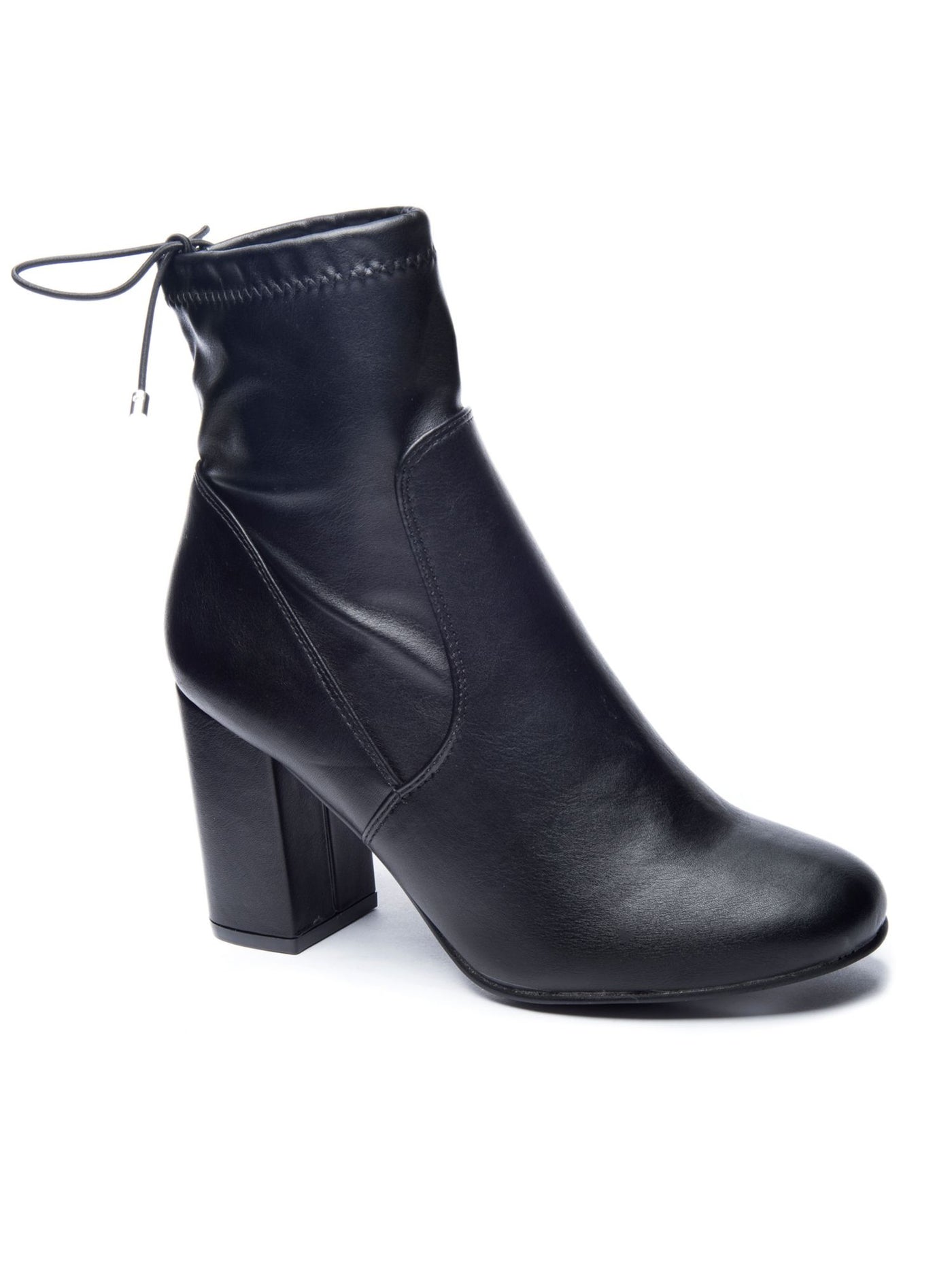 CHINESE LAUNDRY Womens Black Comfort Stretch Kyla Square Toe Block Heel Booties 8 M