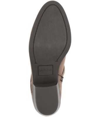 STYLE & COMPANY Womens Brown Cushioned Buckle Accent Willoww Round Toe Block Heel Zip-Up Booties M
