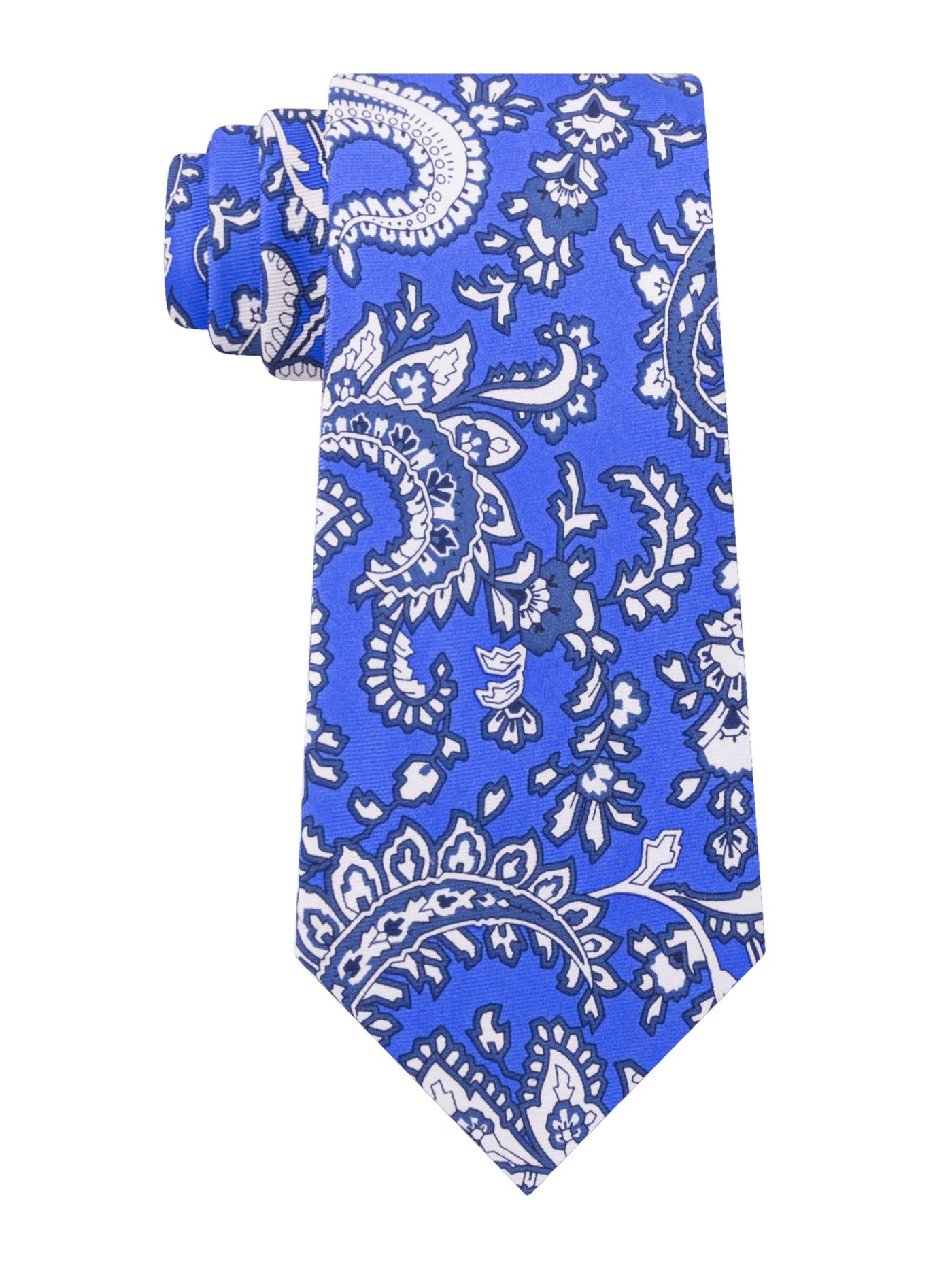 TOMMY HILFIGER Mens Blue Paisley Slim Neck Tie