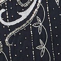 ADRIANNA PAPELL Womens Beaded Cap Sleeve V Neck Full-Length Evening Fit + Flare Dress