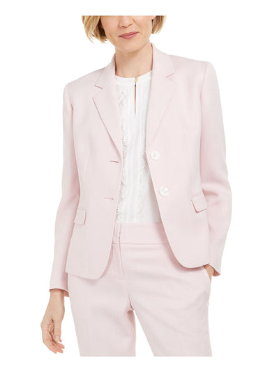 KASPER Womens Pink Wear To Work Blazer Jacket 4