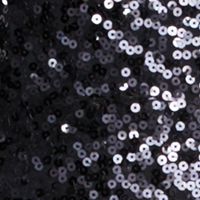 CITY TRIANGLES Womens Black Sequined Pocketed Sleeveless Scoop Neck Below The Knee Evening Fit + Flare Dress