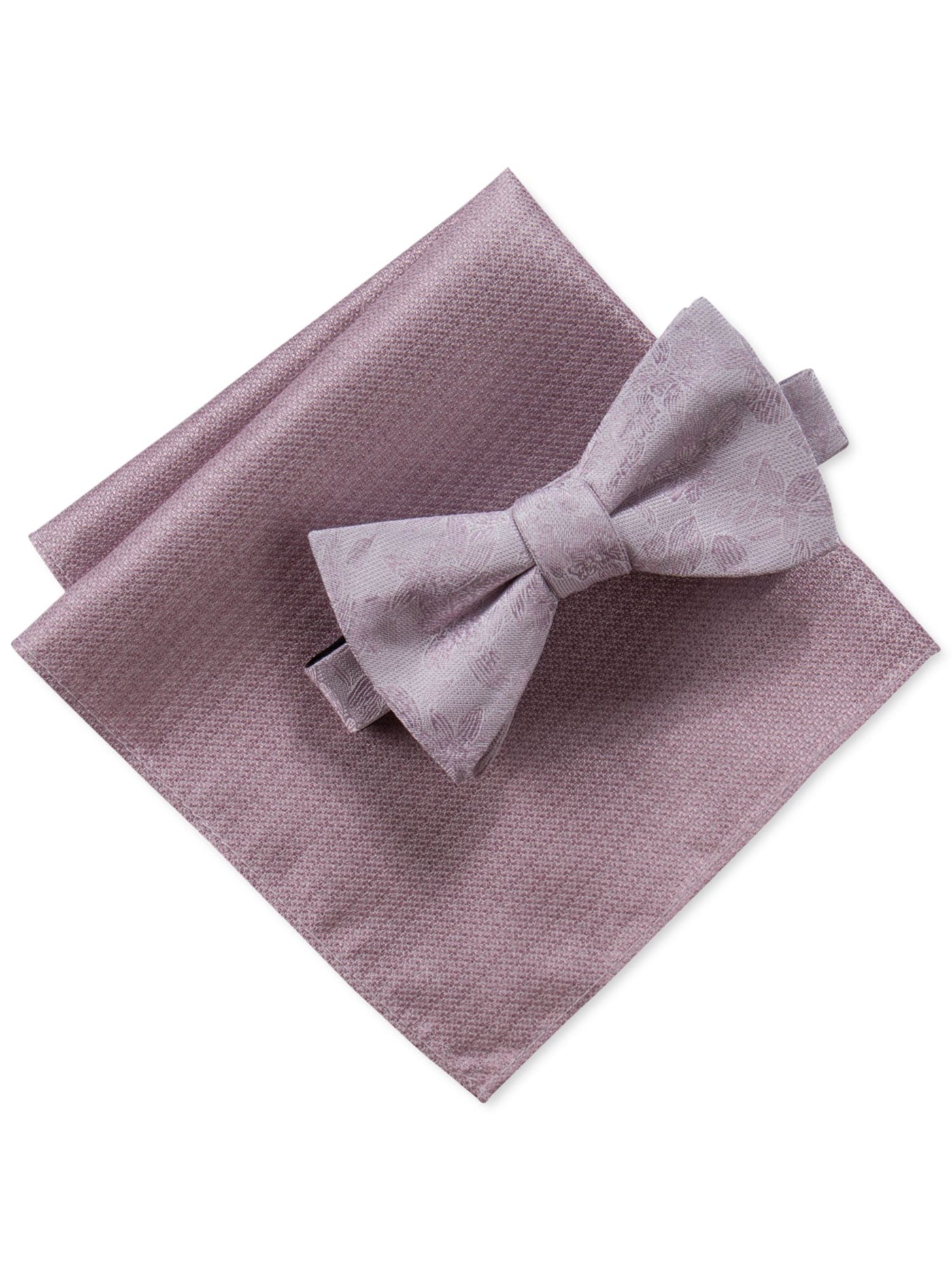 RYAN SEACREST Mens Pink Floral Textured Bowtie Sets