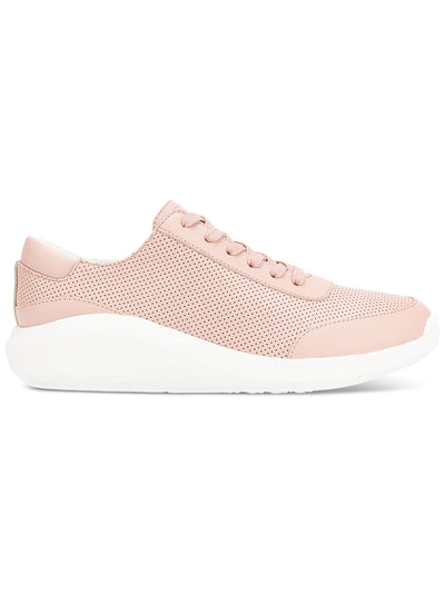 KENNETH COLE Womens Pink Metalic Accent In Back Cushioned Perforated Mello Round Toe Slip On Athletic Sneakers Shoes 8.5 M