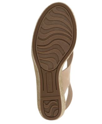 BELLA VITA Womens Beige 1/2" Platform Cushioned Comfort Nadette Ii Round Toe Wedge Buckle Espadrille Shoes WW