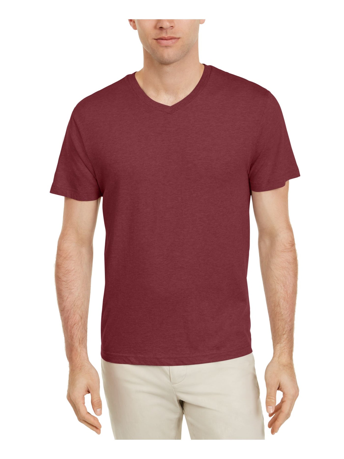 ALFANI Mens Burgundy T-Shirt M