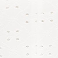 SEQUIN HEARTS Womens White Eyelet Twisted Sleeveless Halter Short A-Line Dress