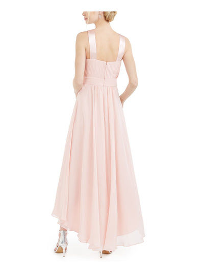 ELIZA J Womens Pink Sleeveless Halter Formal Hi-Lo Dress 6