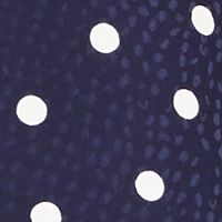 MAISON JULES Womens Navy Polka Dot Short Ruffled Skirt