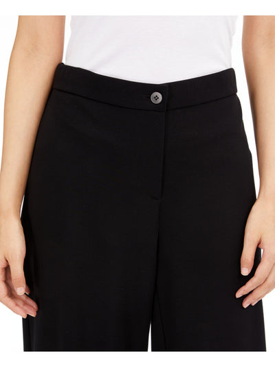 EILEEN FISHER Womens Black Straight leg Pants Petites PP