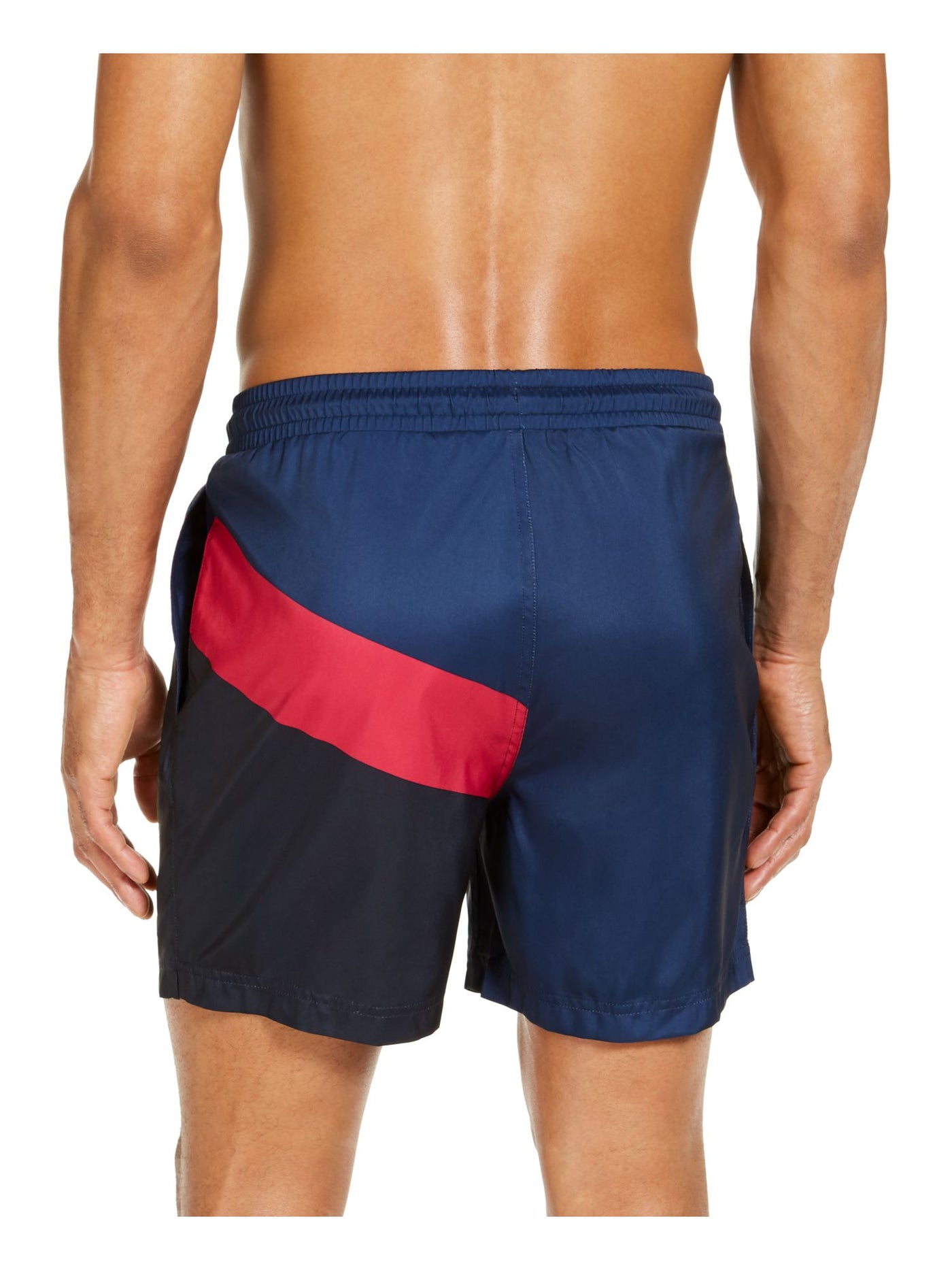 INC Mens Navy Lightweight Active Drawstring Athletic Fit Swim Trunks XXL