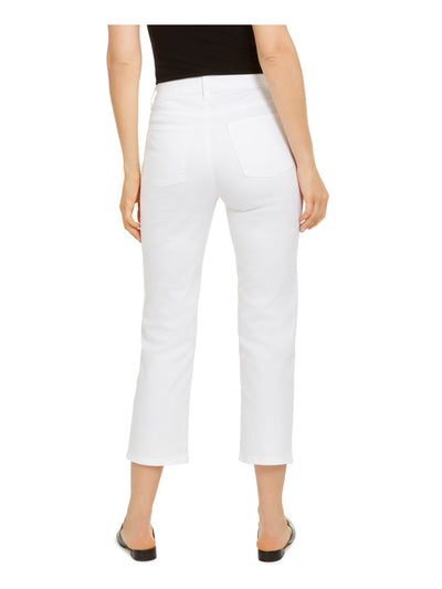 EILEEN FISHER Womens White Stretch High Waist Pants 16