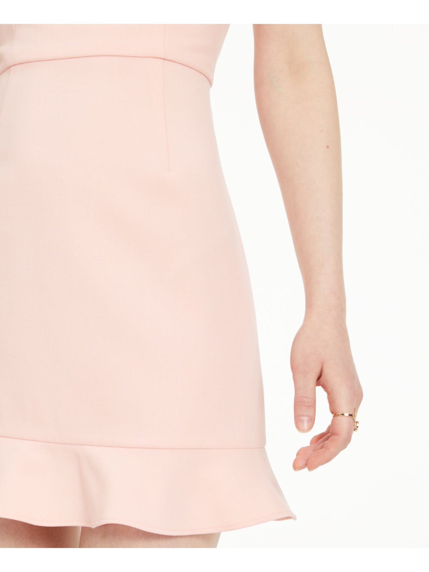 FRENCH CONNECTION Womens Pink Spaghetti Strap Sweetheart Neckline Mini Evening Fit + Flare Dress 12