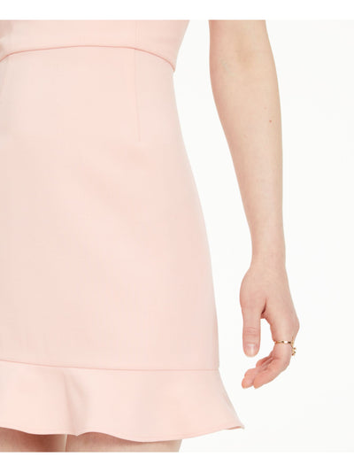 FRENCH CONNECTION Womens Pink Spaghetti Strap Sweetheart Neckline Mini Evening Fit + Flare Dress 12
