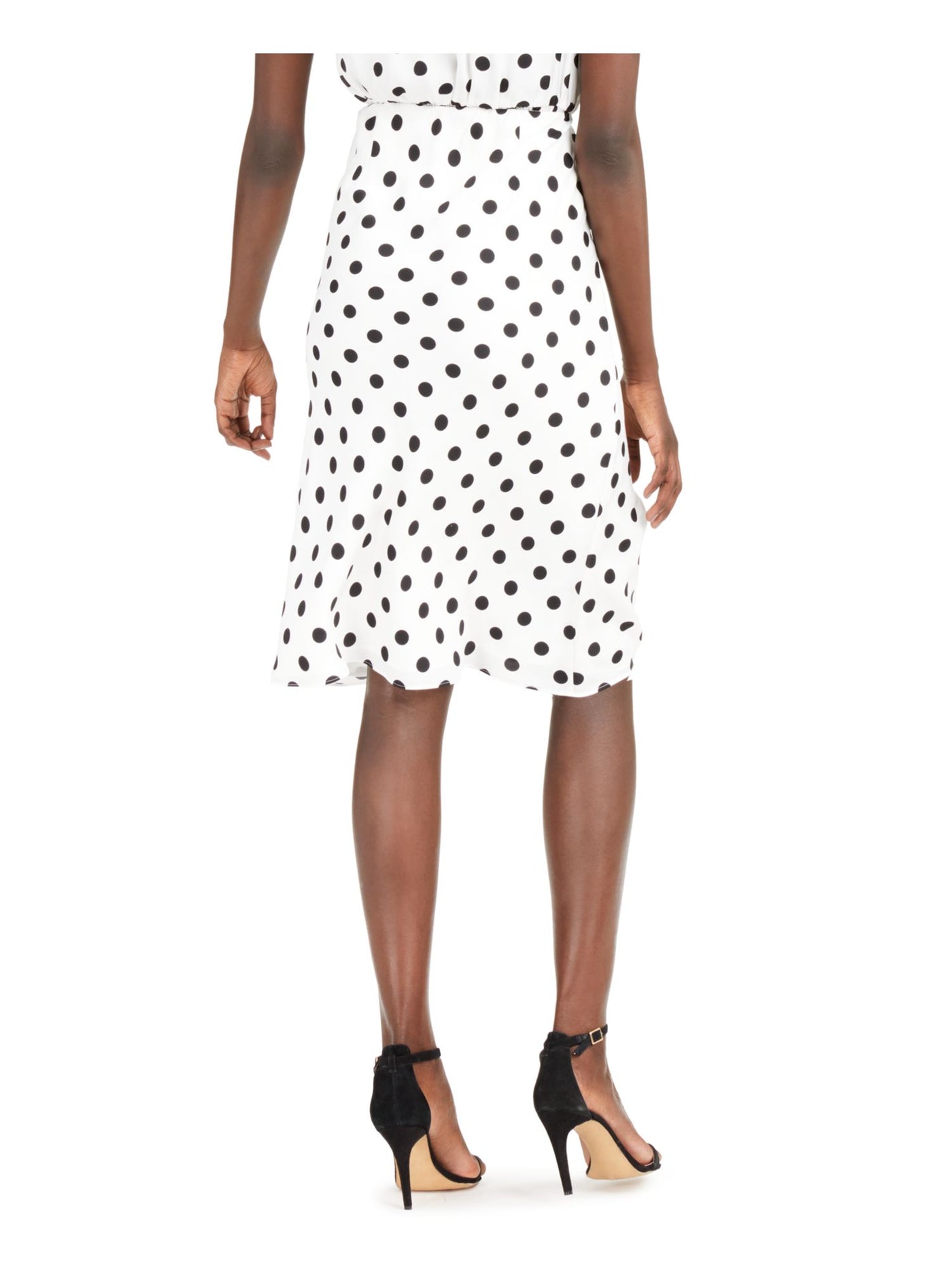 INC Womens White Polka Dot Below The Knee Pencil Skirt XL