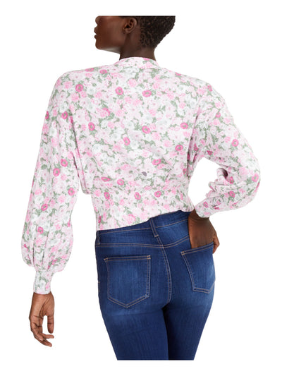 INC Womens Pink Floral Long Sleeve Open Cardigan Button Up Sweater Size: XL\XXL