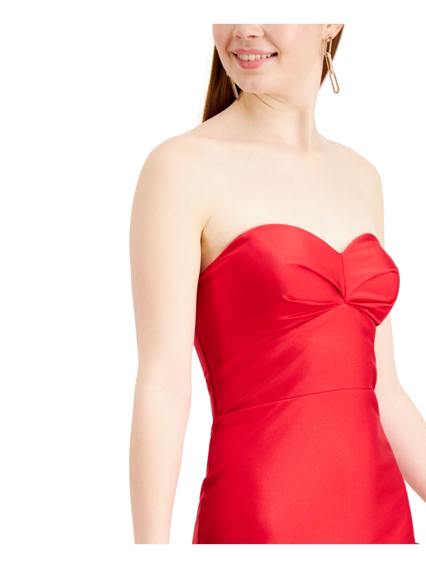 CITY STUDIO Womens Red Zippered Sleeveless Sweetheart Neckline Short Party Body Con Dress 11