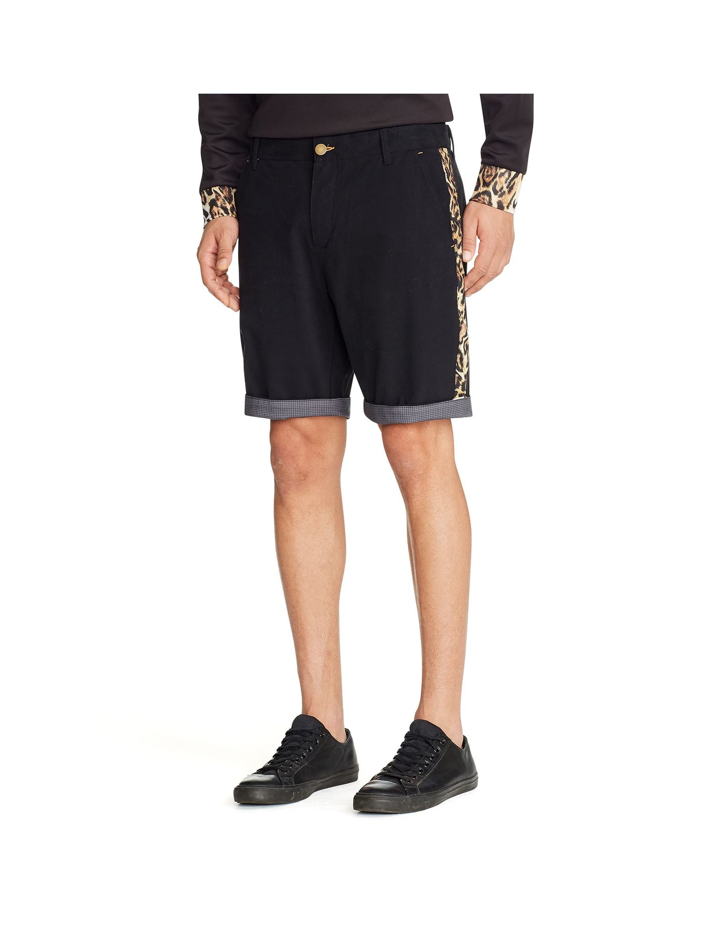 TALLIA Mens Black Cargo Shorts 32 Waist