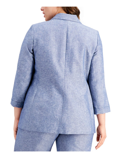 BAR III Womens 3/4 Sleeve Wear To Work Blazer Jacket