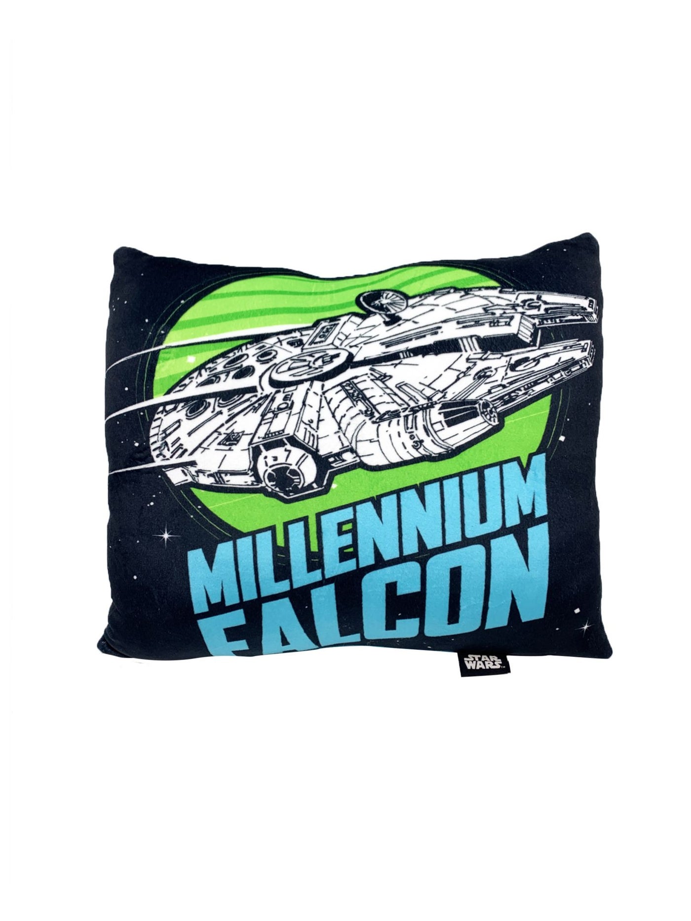 HYBRID APPAREL Blue Graphic 12 X 12 Decorative Pillow
