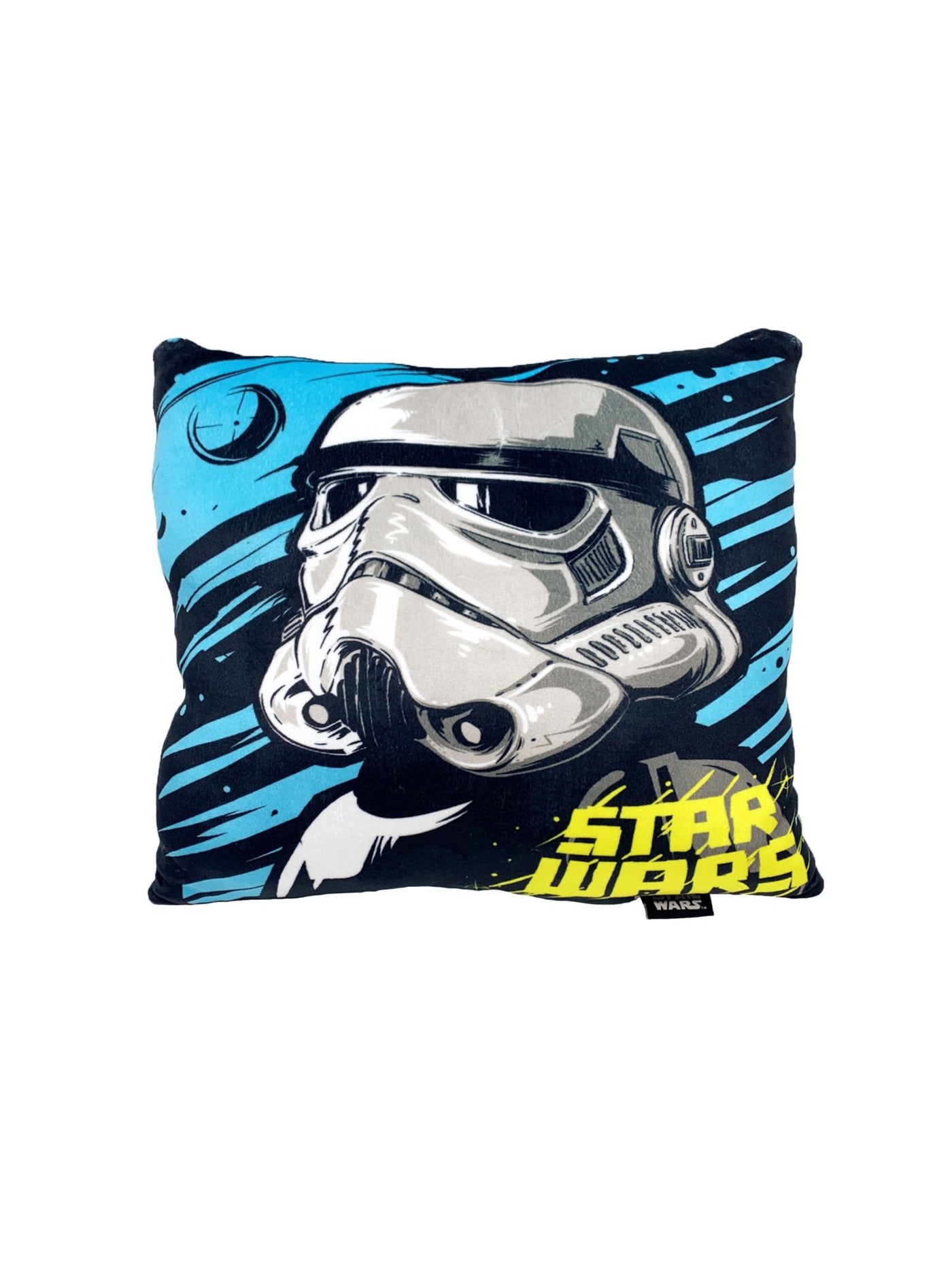 HYBRID APPAREL Blue Graphic 12 X 12 Decorative Pillow