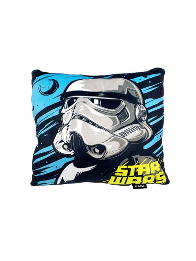 HYBRID APPAREL Blue Graphic 12 X 12 Decorative Pillow