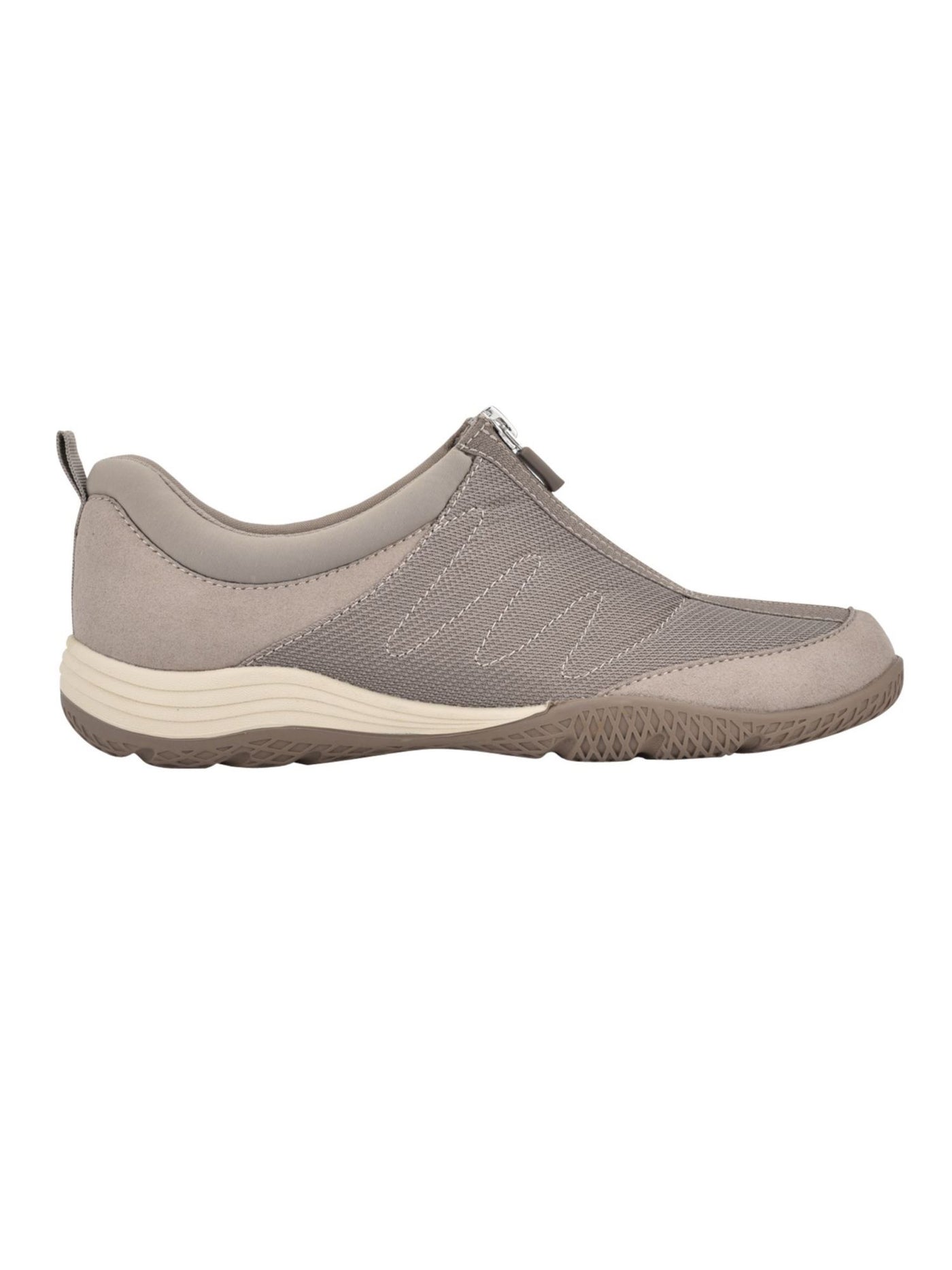 EASY SPIRIT Womens Beige Removable Insole Comfort Arch Support Cushioned Bestrong Round Toe Zip-Up Athletic Sneakers Shoes 9 W