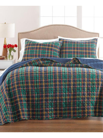 MARTHA STEWART Green Plaid 21 X 27 Sham