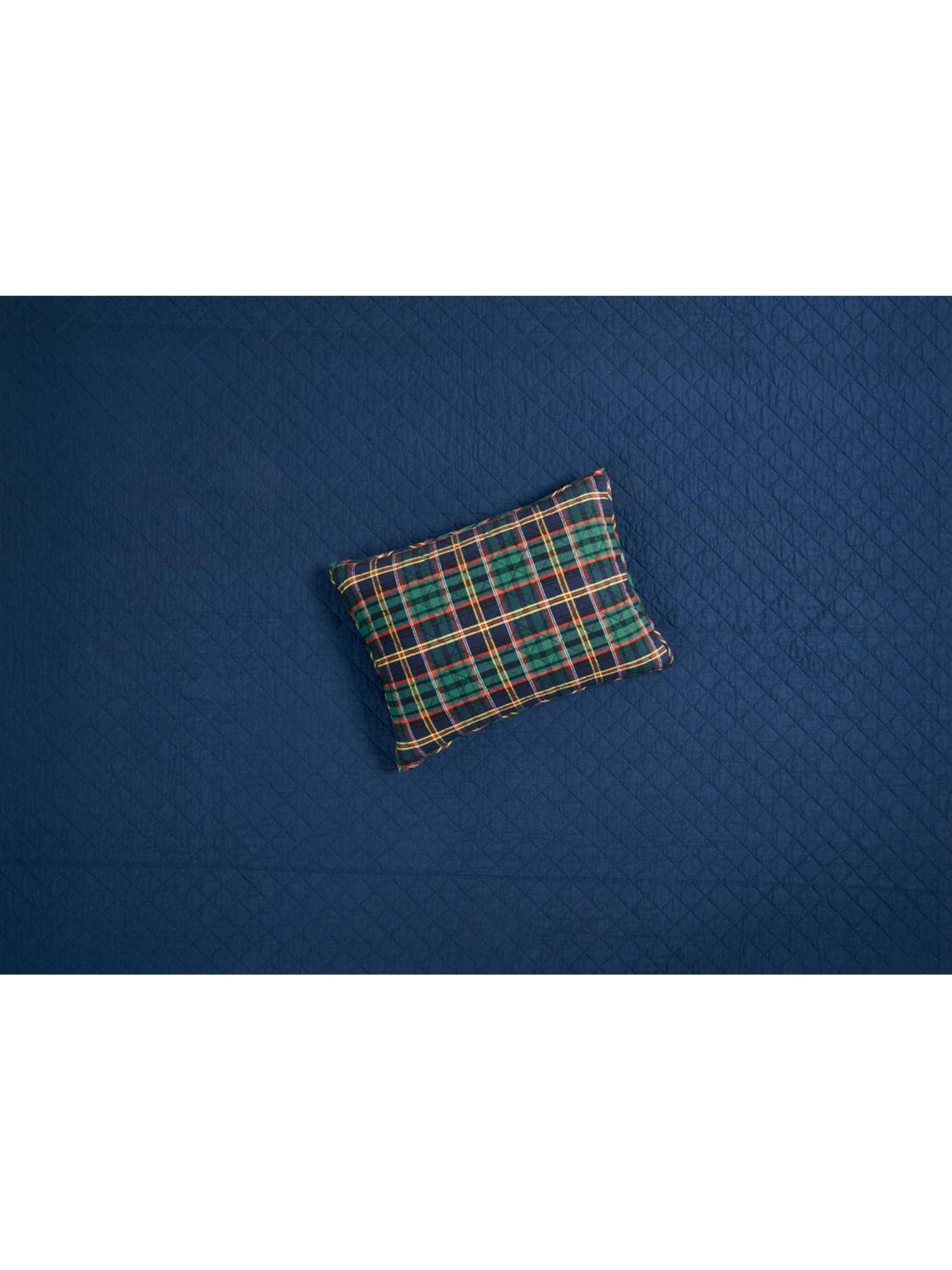 MARTHA STEWART Green Plaid 21 X 27 Sham