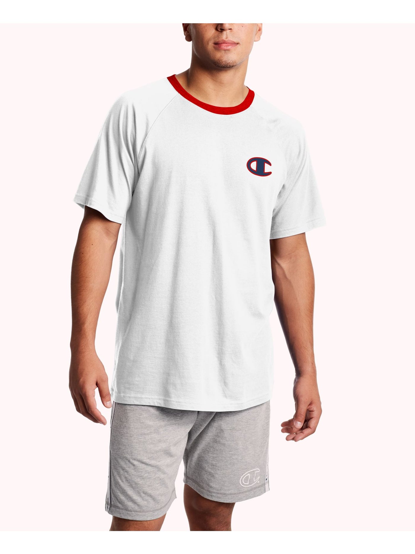 CHAMPION Mens White Short Sleeve T-Shirt L